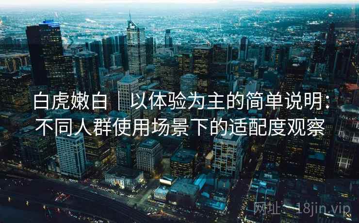 白虎嫩白|以体验为主的简单说明:不同人群使用场景下的适配度观察 第2张 白虎嫩白|以体验为主的简单说明:不同人群使用场景下的适配度观察 第2张