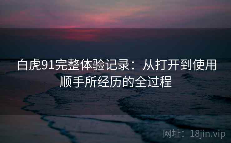 白虎91完整体验记录:从打开到使用顺手所经历的全过程 第2张 白虎91完整体验记录:从打开到使用顺手所经历的全过程 第2张
