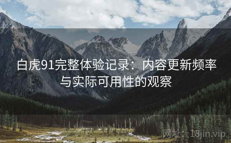 白虎91完整体验记录:内容更新频率与实际可用性的观察 第2张 白虎91完整体验记录:内容更新频率与实际可用性的观察 第2张