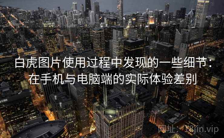 白虎图片使用过程中发现的一些细节:在手机与电脑端的实际体验差别 第2张 白虎图片使用过程中发现的一些细节:在手机与电脑端的实际体验差别 第2张