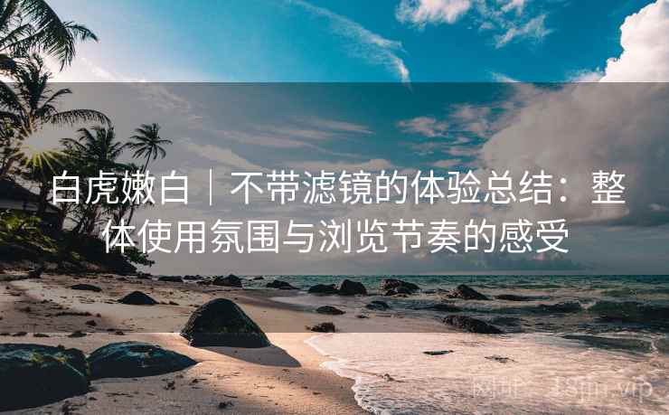 白虎嫩白|不带滤镜的体验总结:整体使用氛围与浏览节奏的感受 第2张 白虎嫩白|不带滤镜的体验总结:整体使用氛围与浏览节奏的感受 第2张
