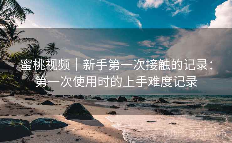 蜜桃视频|新手第一次接触的记录:第一次使用时的上手难度记录 第1张 蜜桃视频|新手第一次接触的记录:第一次使用时的上手难度记录 第1张
