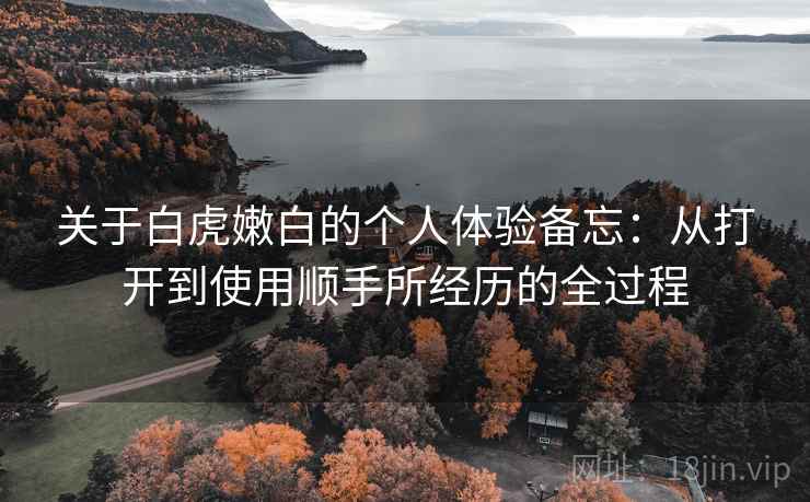 关于白虎嫩白的个人体验备忘:从打开到使用顺手所经历的全过程 第1张 关于白虎嫩白的个人体验备忘:从打开到使用顺手所经历的全过程 第1张